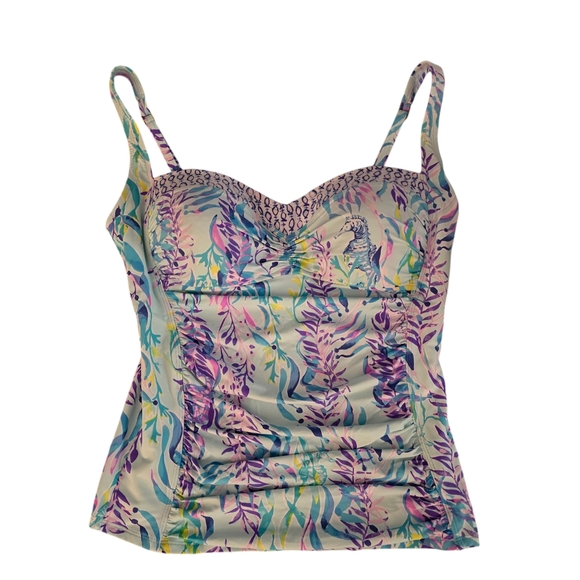 Lilly Pulitzer Other - Lilly Pulitzer Tankini Bathing Suit Oasis Tint Top Size 14